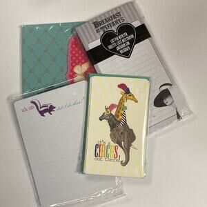 Stationary Mix 1 Journal 2 List Pads 1 Notecards Gift or Keep for Yourself